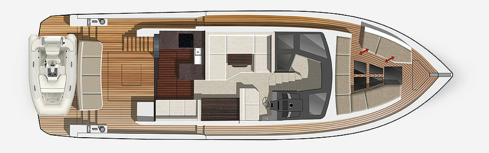 Galeon 460 Fly Ponte Principale