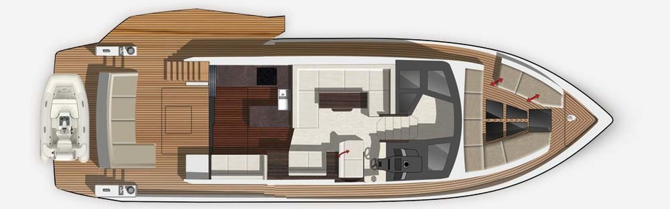 Galeon 500 Fly Main Deck