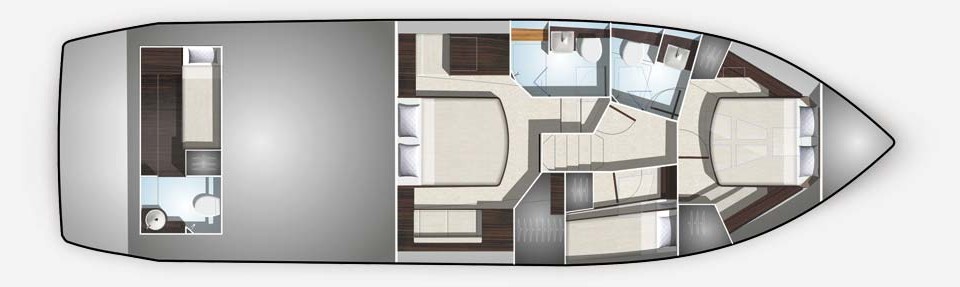 Galeon 500 Fly Lower Deck