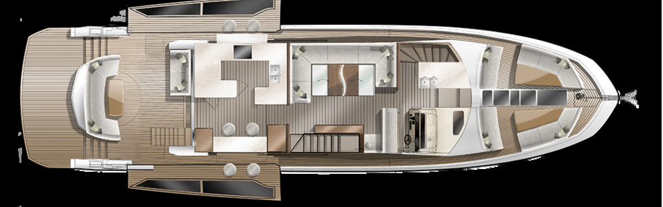 Galeon 640 FLY Main Deck 2