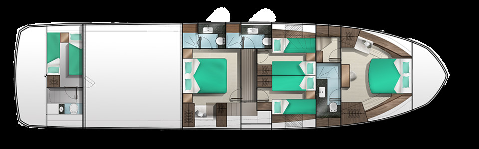 Galeon 640 FLY Lower Deck (Optional 2)