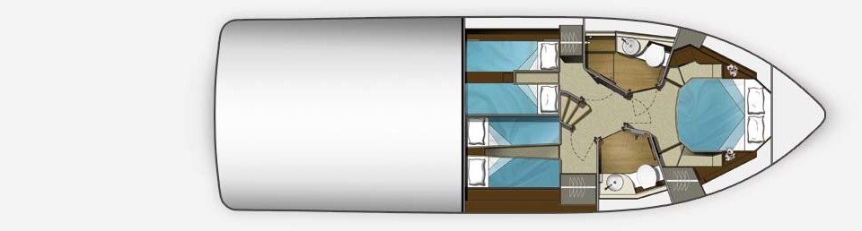 Galeon 430 Skydeck Cubierta Inferior