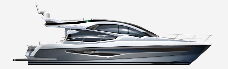 Galeon 560 Skydeck Profil