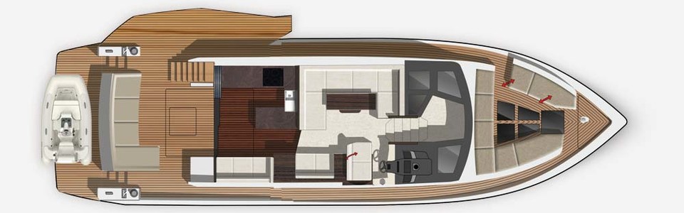 Galeon 510 SKYDECK Main Deck