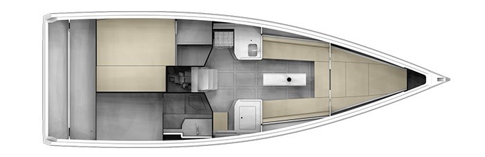 Grand Soleil 34 Lower Deck