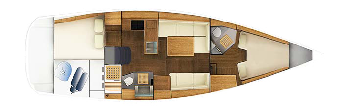 Grand Soleil 39 Нижняя Палуба (Опционально 2)