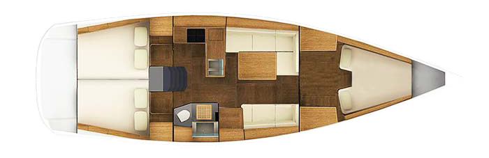 Grand Soleil 39 Нижняя Палуба