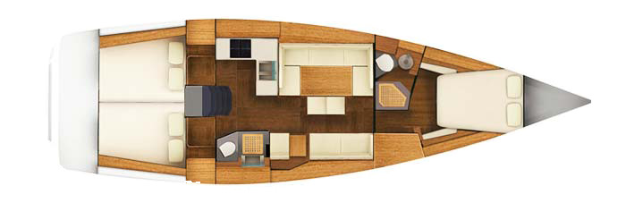 Grand Soleil 43 Cubierta Inferior