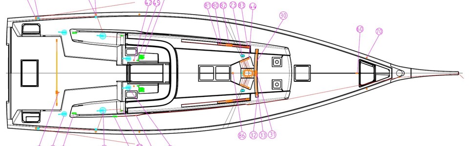 Grand Soleil 48 Exterior Plan