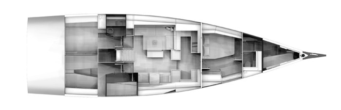 Grand Soleil 58 Нижняя Палуба (Опционально)