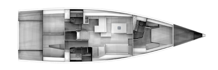 Grand Soleil 58 Нижняя Палуба