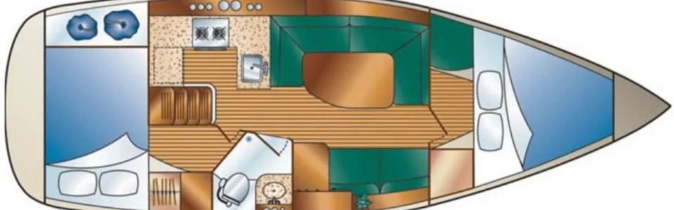 Marlow-Hunter 33 Unterdeck (Optional)