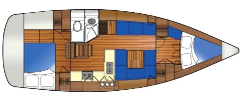 Marlow-Hunter 37 Pont Inférieur