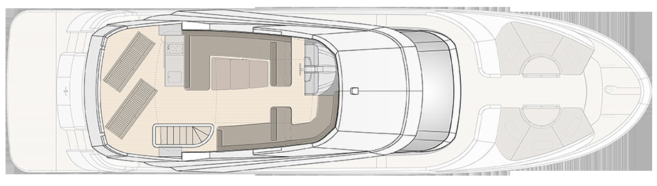Monte Carlo Yachts 70 Cubierta de Flybridge
