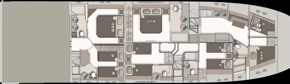 Monte Carlo Yachts 86 Pont Inférieur (Option 4)