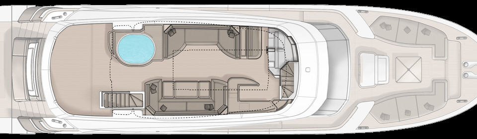 Monte Carlo Yachts 86 Pont de Flybridge