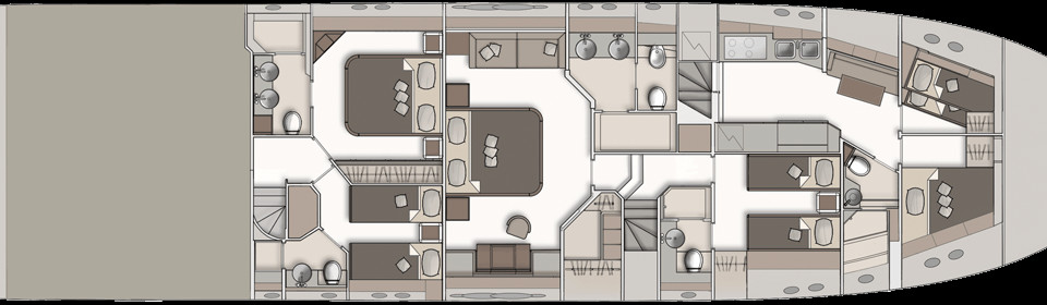 Monte Carlo Yachts 86 Pont Inférieur (Option 3)