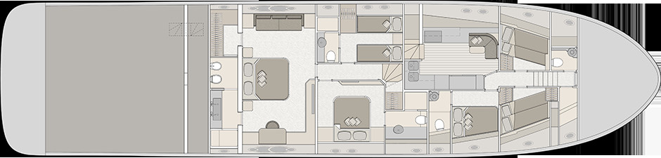 Monte Carlo Yachts 96 Pont Inférieur (Option 2)