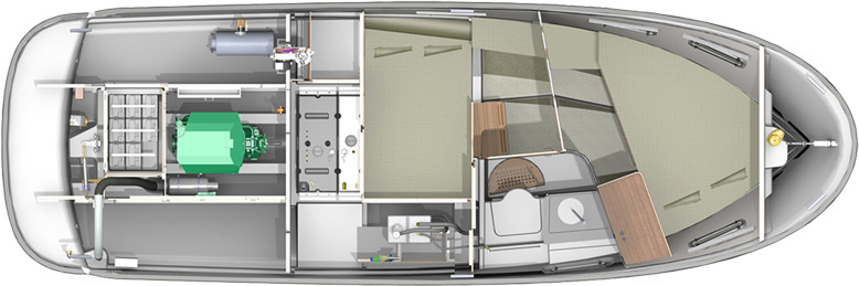 Nimbus 305 Coupe Lower Deck