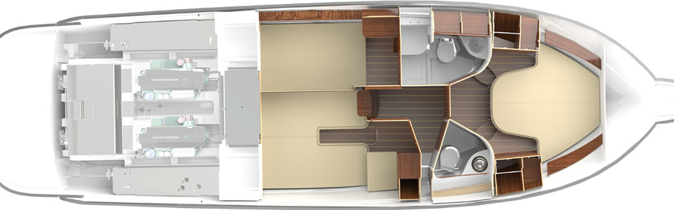 Nimbus 405 Coupe Lower Deck