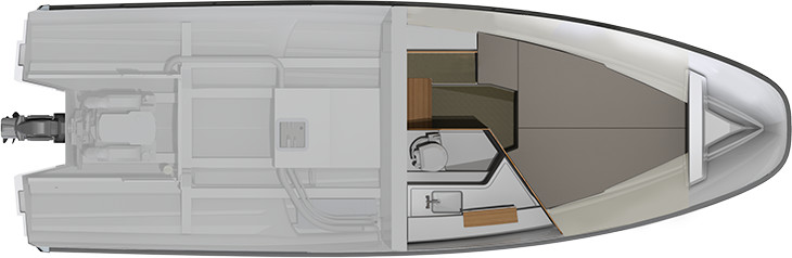 Nimbus Tender 9 Lower Deck