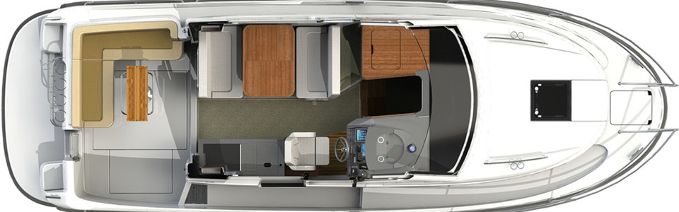 Nimbus 305 DROPHEAD Главная Палуба