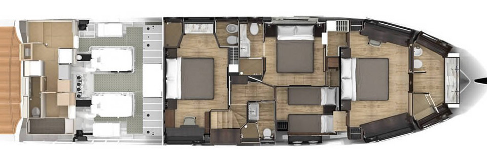 Absolute Navetta 73 Lower Deck