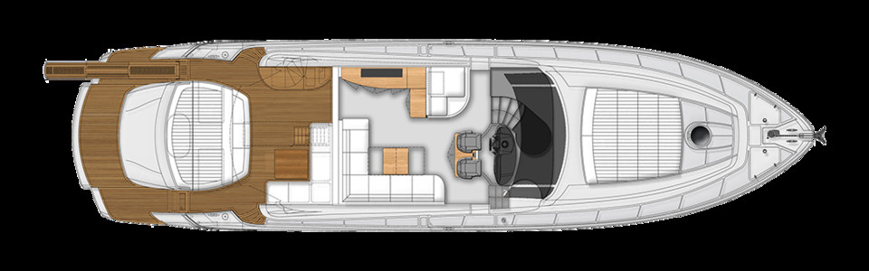 Pershing 74 Main Deck
