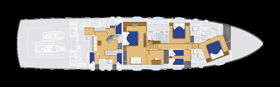Pershing 108 Pont Inférieur (Option)