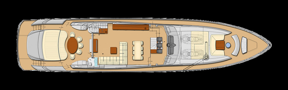 Pershing 108 Pont Principal