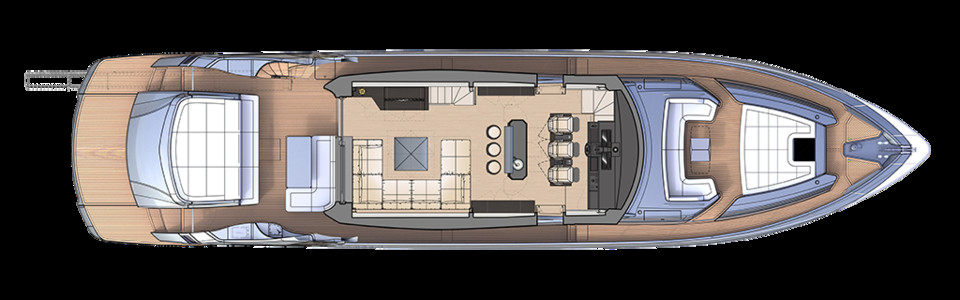Pershing 8X Main Deck (Optional 2)