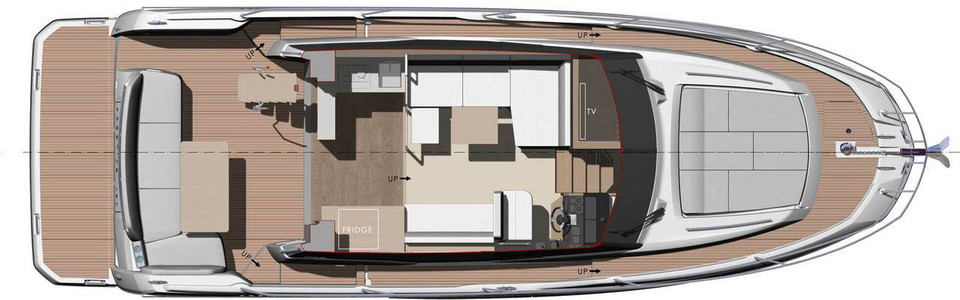 Prestige 420 Main Deck