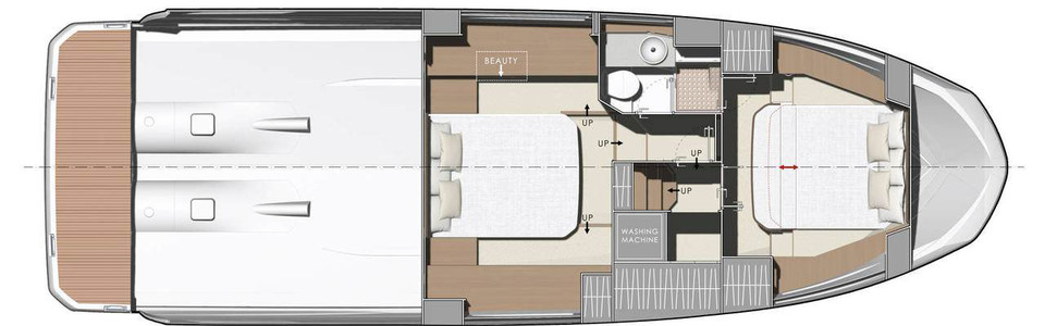Prestige 420 Lower Deck (Optional)