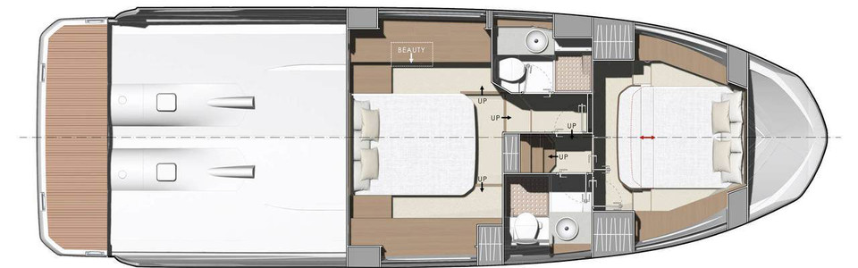 Prestige 420 Lower Deck