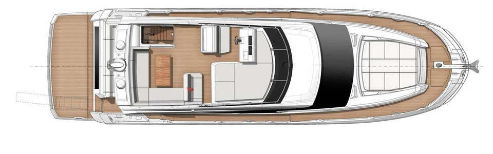 Prestige 520 Cubierta de Flybridge
