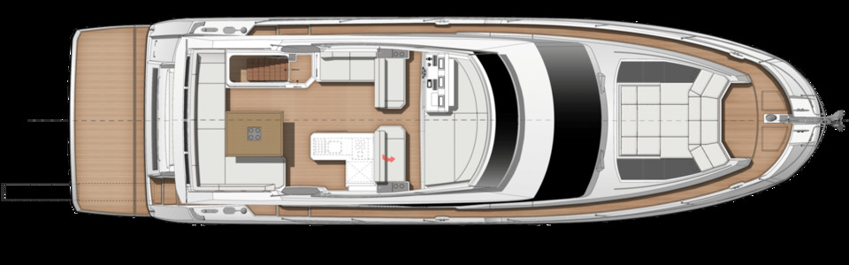 Prestige 630 Flybridge Deck