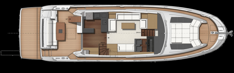 Prestige 630 Main Deck