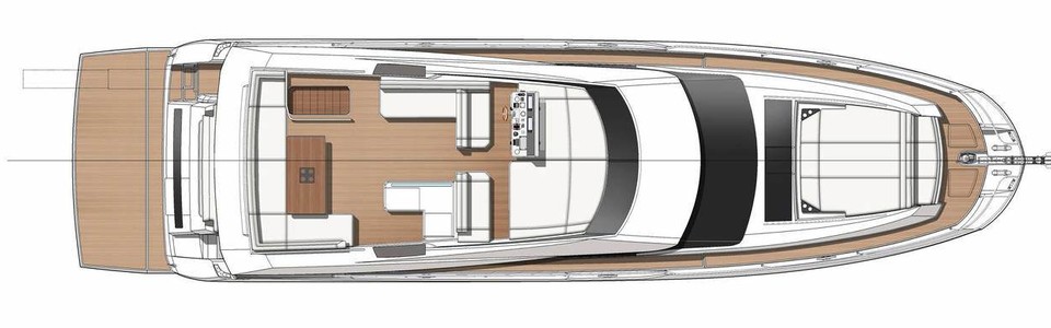Prestige 680 Flybridge Deck