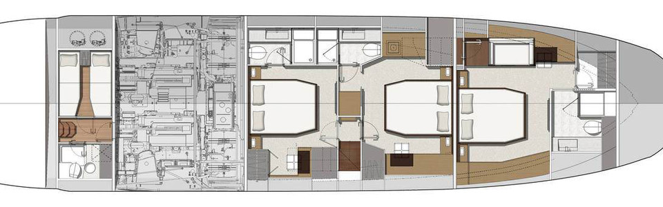 Prestige 680 Cubierta Inferior (Opcional)