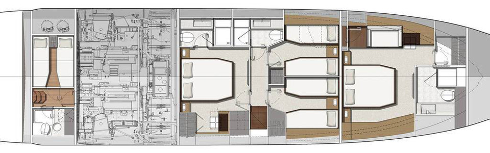 Prestige 680 S Cubierta Inferior