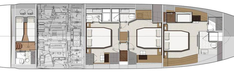 Prestige 680 S Ponte Inferiore (Opzionale)