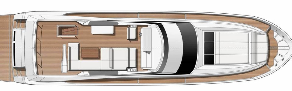 Prestige 750 Cubierta de Flybridge