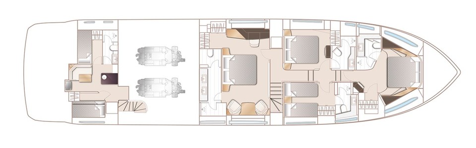 Princess Y85 Cubierta Inferior