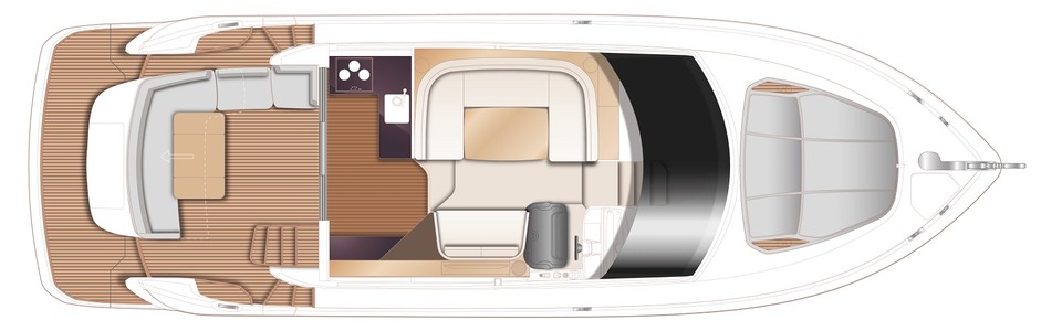 Princess F45 Ponte Principale (Opzionale)