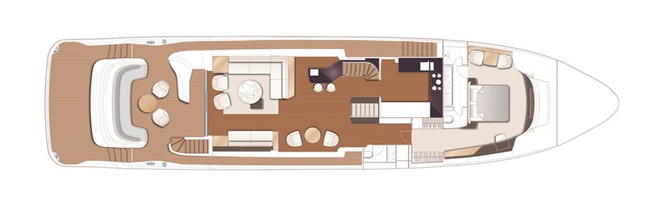 Princess X95 Hauptdeck (Optional)