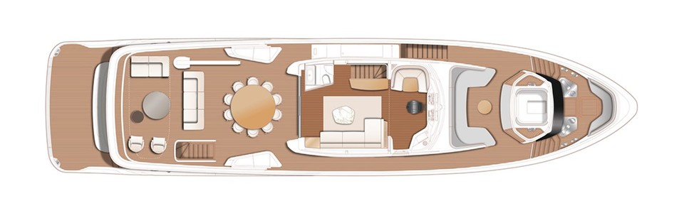 Princess X95 Flybridge Deck (Optional)