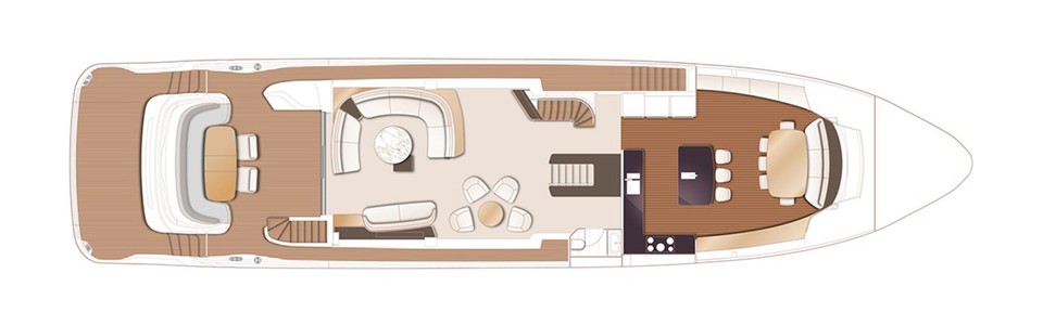 Princess X95 Hauptdeck