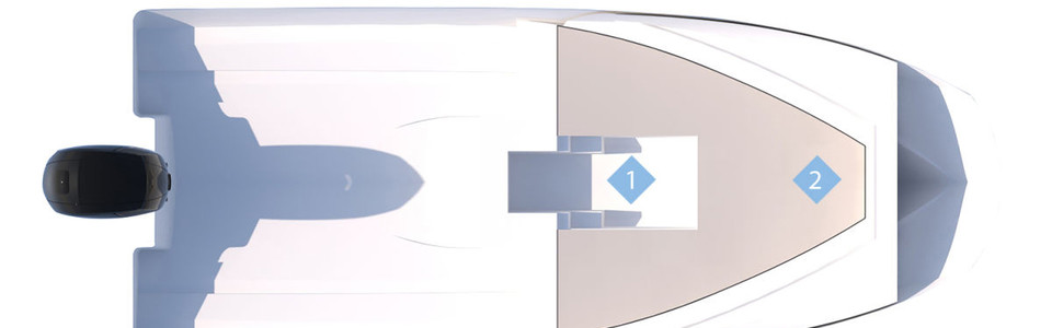 Quicksilver Activ 605 Sundeck Нижняя Палуба
