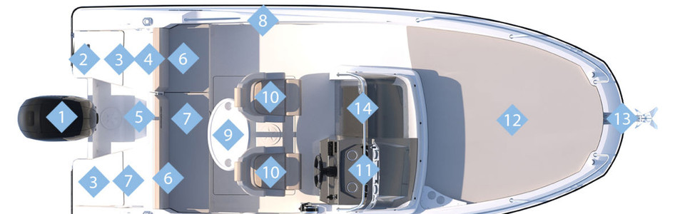Quicksilver Activ 605 Sundeck Cubierta Principal