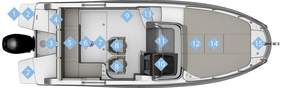 Quicksilver Activ 755 Sundeck Piano Esterno